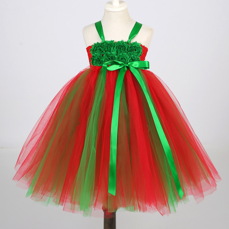 Baby Clothing Made In Usa - สาวSanta Christmas Partyเครื่องแต่งกายเจ้าหญิงTutuชุดลูกไม้สวมใส่เสื้อผ้าเด็กDodoยี่ห้อทําจากไนลอนTulle