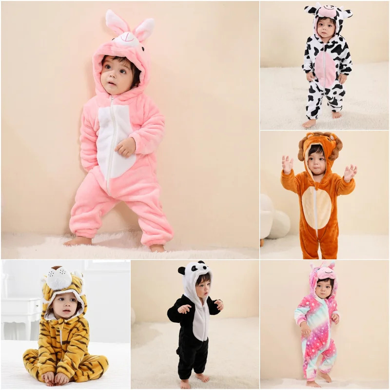 Toddler Legging Set - เด็ก Kigurumi กระต่ายยูนิคอร์นวัวการ์ตูน Romper เด็กทารกสัตว์ Jumpsuit