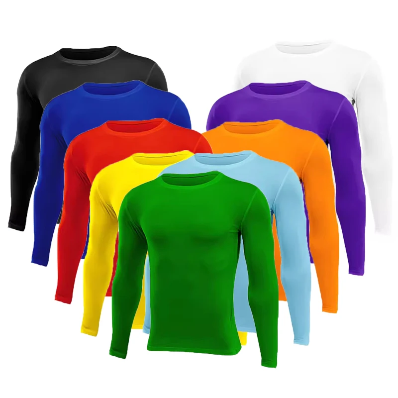 Baby Clothing Size - ผู้ชายผู้หญิงเด็กเด็กเด็กผู้หญิงวิ่งยาวเสื้อยืดฟิตเนสกีฬาบาสเกตบอลฟุตบอลยิมด้านล่างเสื้อผ้า J025