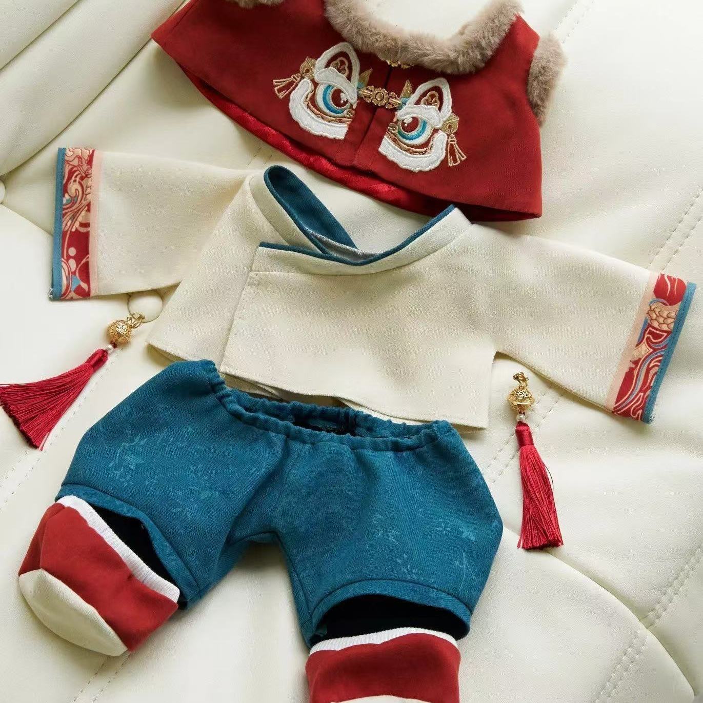 Baby Clothing Unisex - ตุ๊กตาขนาด 40 ซม. ชุดปีใหม่ สไตล์จีนโบราณ นั่งได้