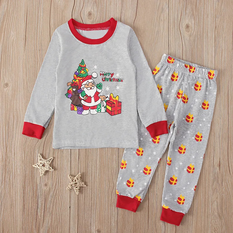 สีเทาซานตาคลอสพิมพ์ชุดนอนเด็กเ - Baby Clothing Unisex บทวิจารณ์และราคา