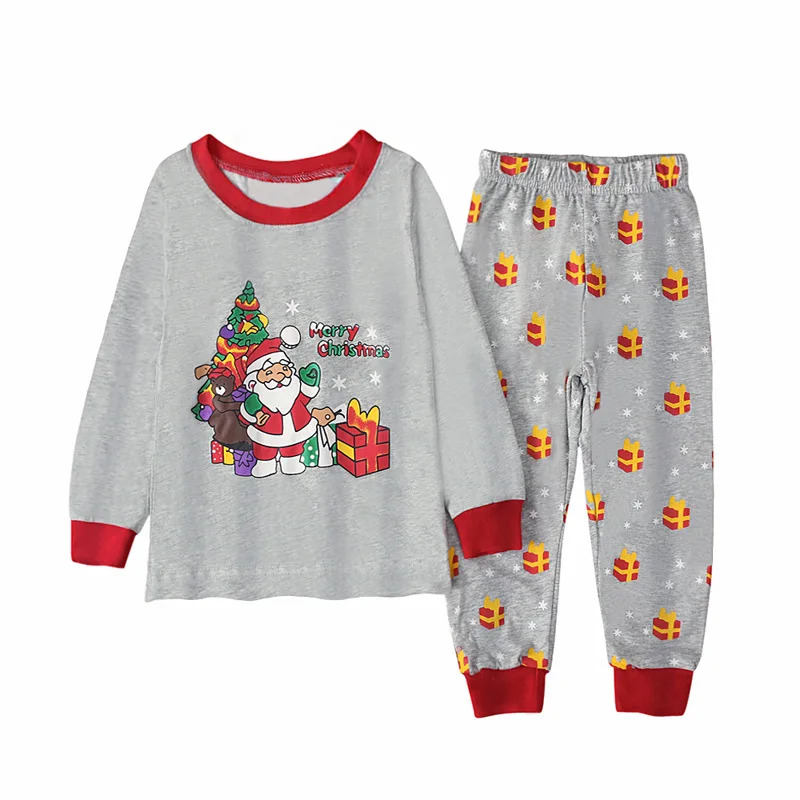 สีเทาซานตาคลอสพิมพ์ชุดนอนเด็กเ - Baby Clothing Unisex บทวิจารณ์และราคา