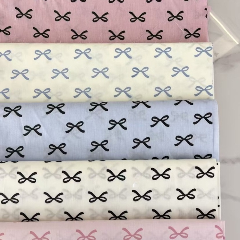 160x50 ซม.ผ้าฝ้ายทวิลพิมพ์โบว์ - Baby Clothing Sewing บทวิจารณ์และราคา