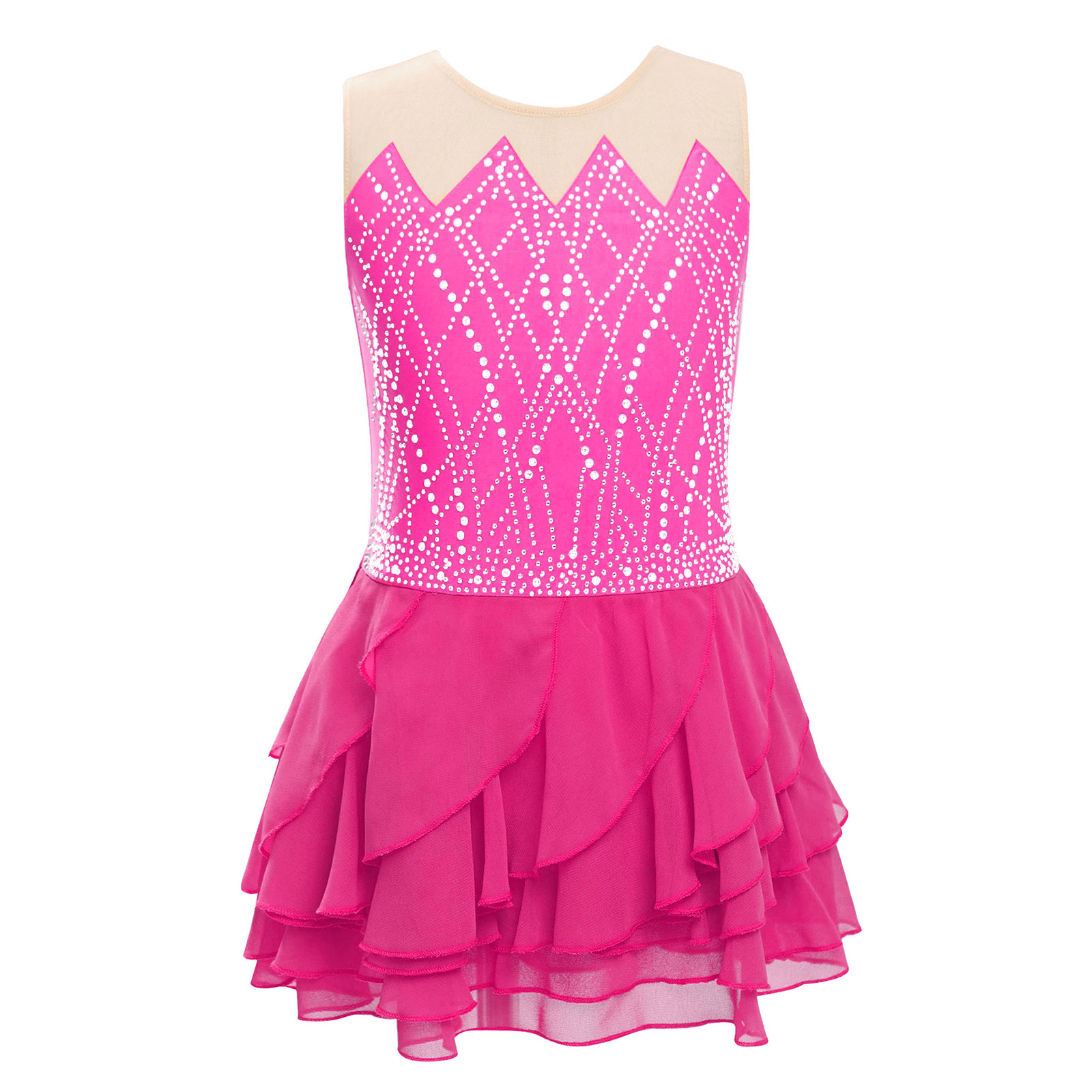 สาวตาข่ายสเก็ตลีลาชุดเต้นรํา L - Baby Clothing Size บทวิจารณ์และราคา