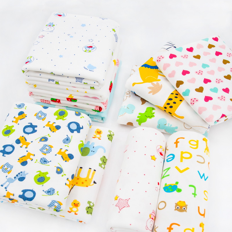ผ้าฝ้ายพิมพ์ลายถักนิตติ้ง ผ้าเ - Baby Clothing Sewing บทวิจารณ์และราคา