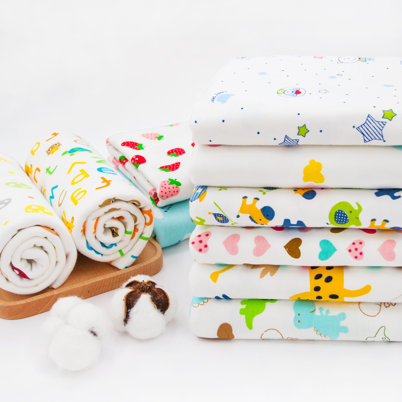 ผ้าฝ้ายพิมพ์ลายถักนิตติ้ง ผ้าเ - Baby Clothing Sewing บทวิจารณ์และราคา