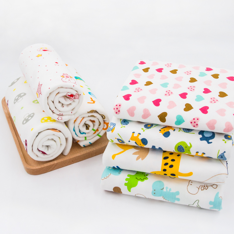 ผ้าฝ้ายพิมพ์ลายถักนิตติ้ง ผ้าเ - Baby Clothing Sewing บทวิจารณ์และราคา
